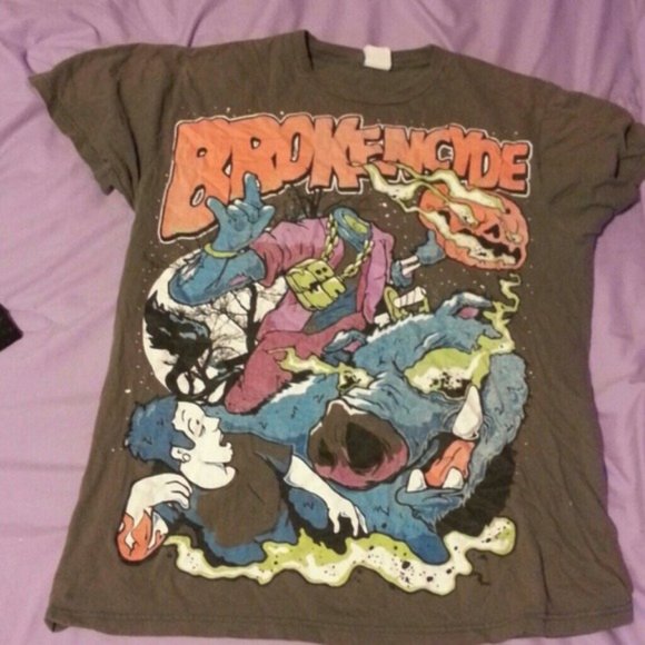 !!ISO!! BROKENCYDE BAND T-SHIRT - Picture 1 of 1